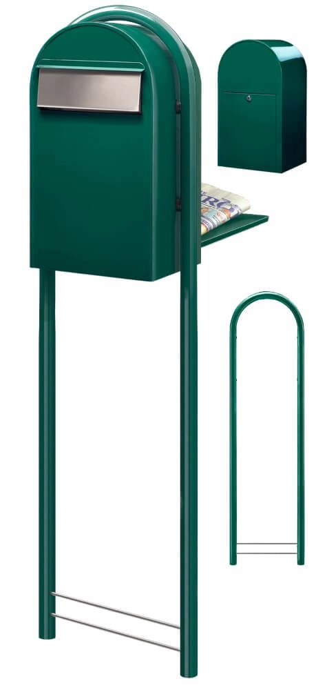 Briefkasten Grande B 6005 i Dunkelgrün Bobi 6417237034250