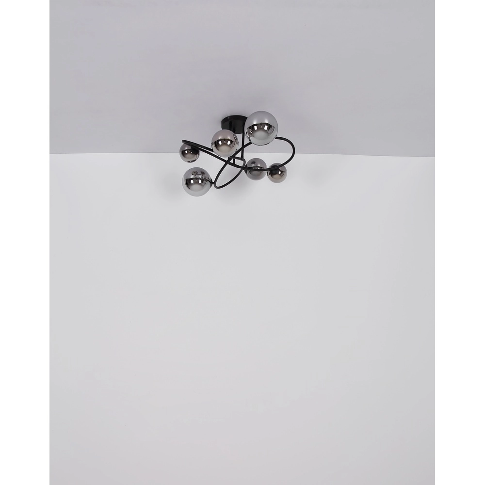 Schwarze Deckenlampe Riha Konstruktion Globo 9007371448807