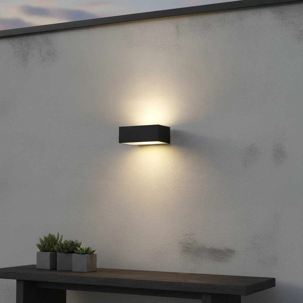 LED-Fassadenscheinwerfer Eindh 13cm - schwarz