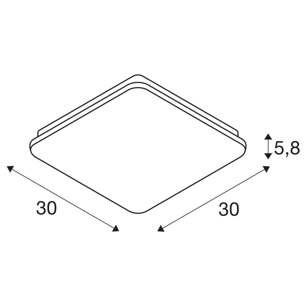 LED Deckenleuchte Sima SLV 4024163252133