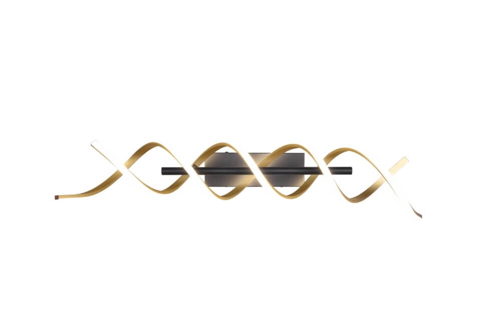 Designer-Deckenleuchte Sequence schwarz mit gold Trio 4017807540758
