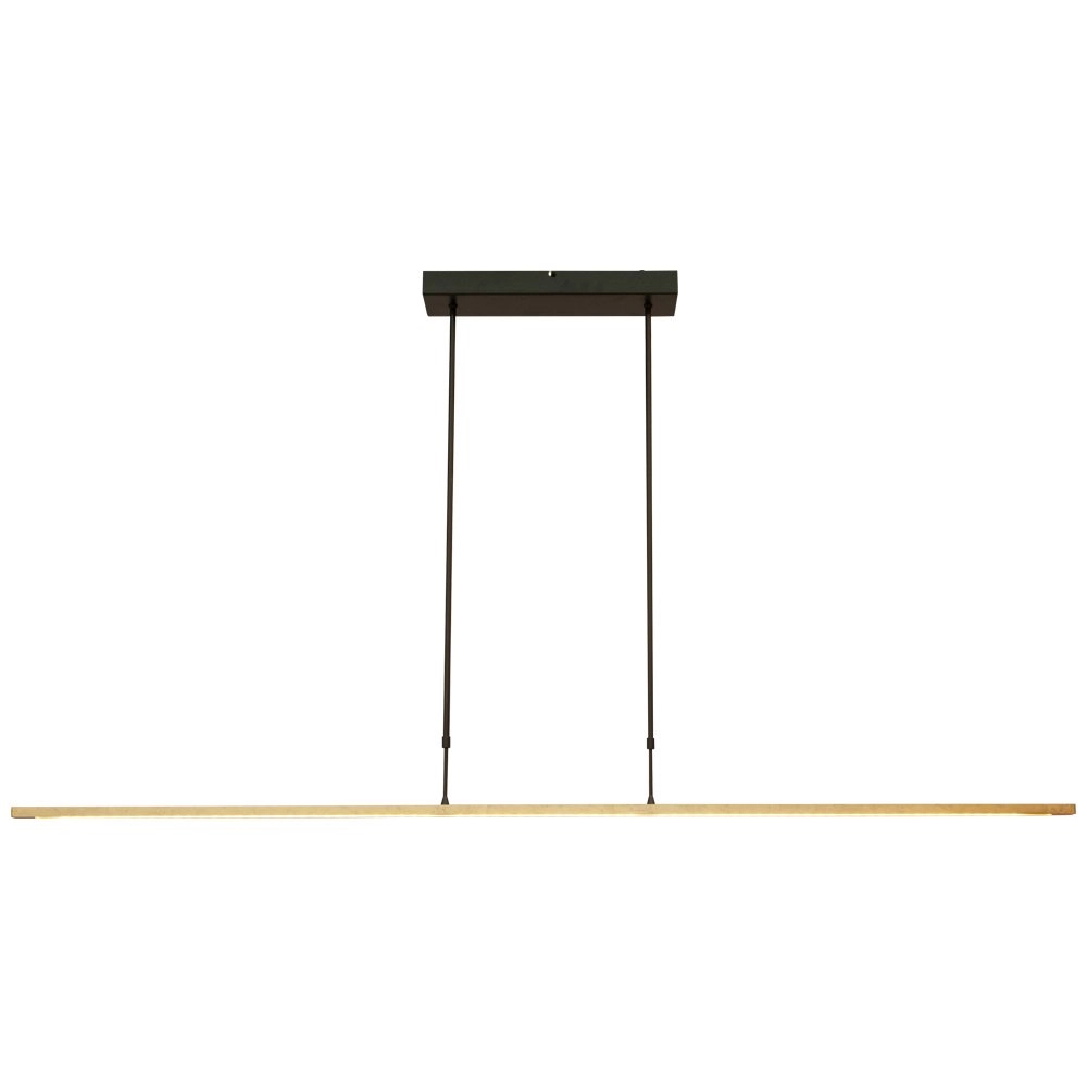 Schwarze Hängelampe Real 2 160cm mit Gold Masterlight 8718121220451