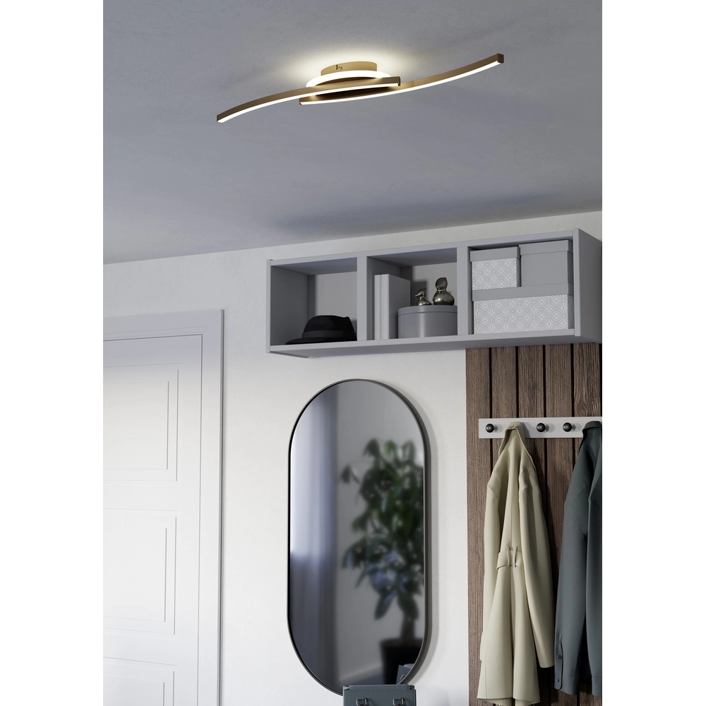 Deckenlampe Lungolago LED – Bronze – rund Eglo 9008606316069