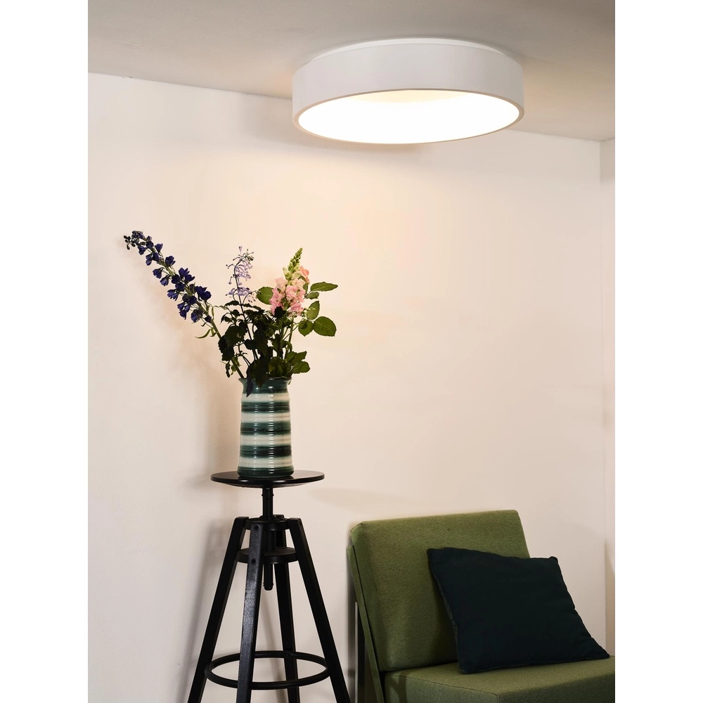 Deckenlicht Talowe Led Ø 60 cm weiß Lucide 5411212460653