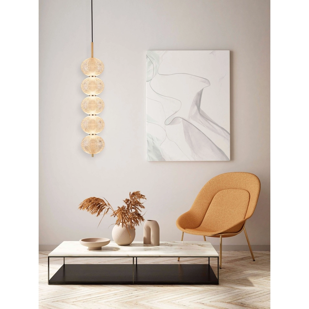Einzigartige Pendellampe Klelia Gold