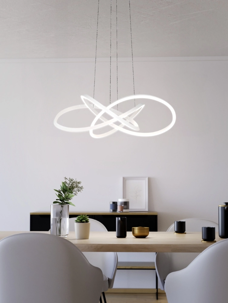 Design-Pendellampe Riaza weiße Ø 90 cm höheverstellbar Stars of Light 9008606357703