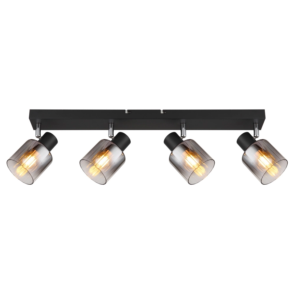 Deckenlampe Jack 4-Licht Schwarz Globo 9007371519835