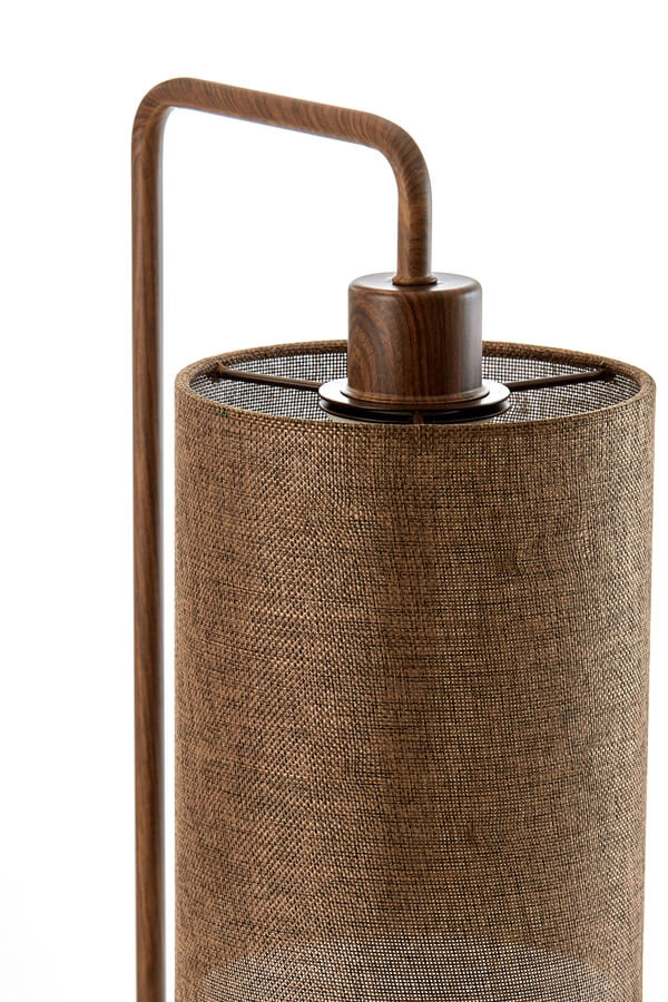 Japandi Tischleuchte Donio dunkler Holzdruck Light & Living 8717807759582