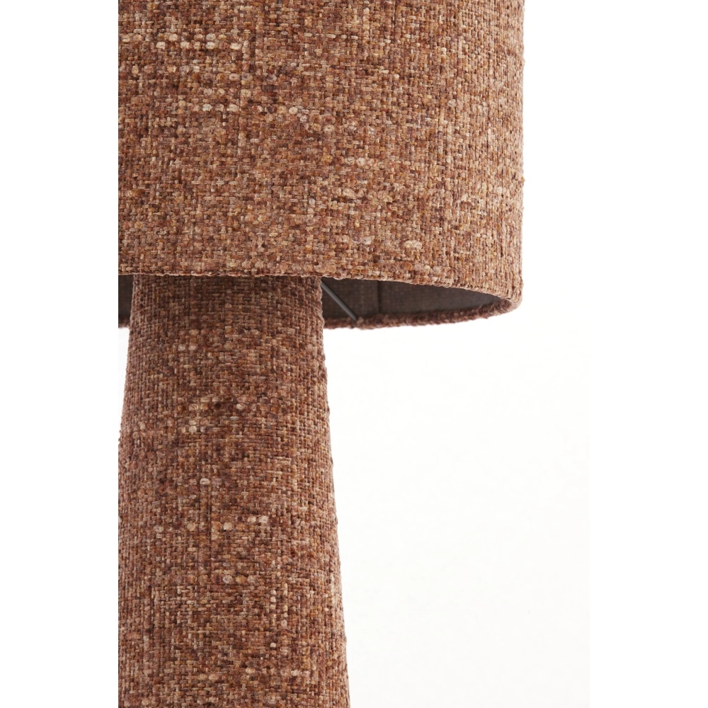 Stehlampe Micky Ø 38cm - Bouclé - Burgunderrot Light & Living 8717807834203