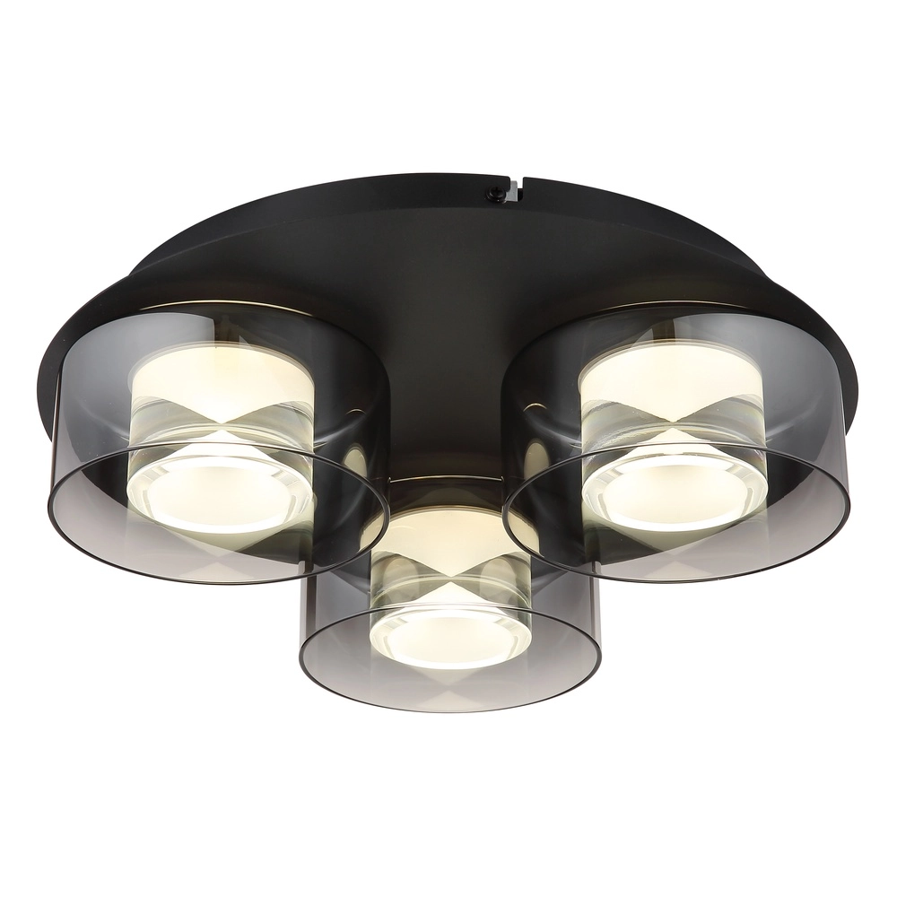 Design-Deckenlampe Belinda 3-Licht Schwarz