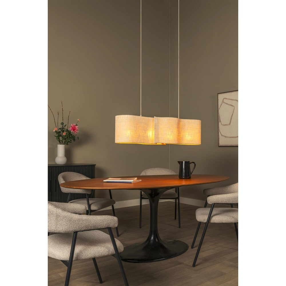 Organische Pendellampe Chantal 4-Licht Beige Lucide 5411212510105