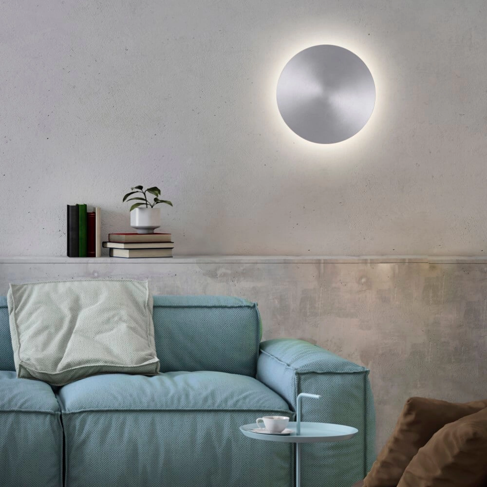 Design-Wandleuchte Akku Puntua Ø 25cm Aluminium Paul Neuhaus 4012248372531
