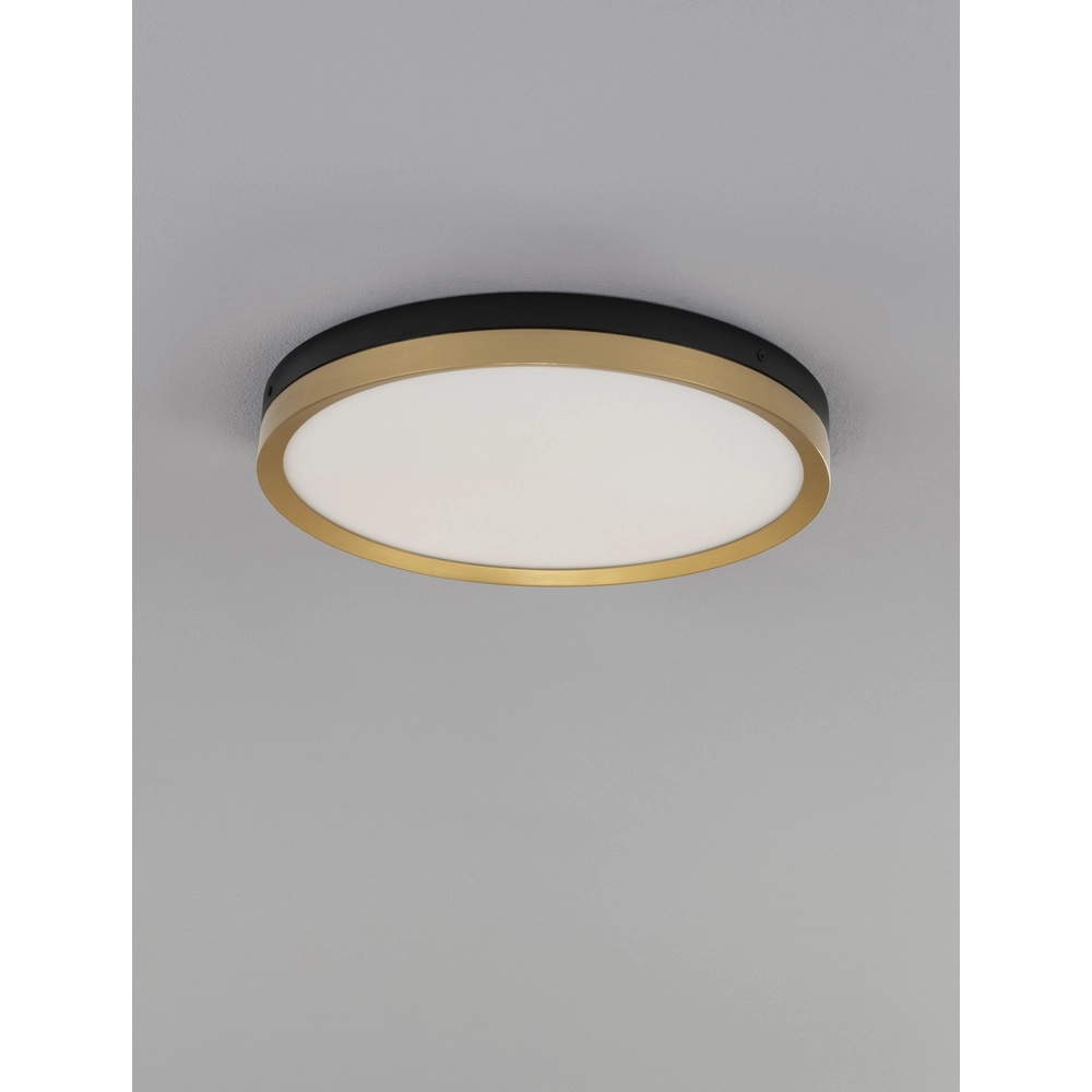 Deckenleuchte Cantria schwarz mit gold Ø 40cm