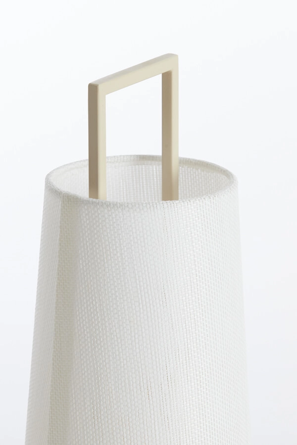 Japandi Tischleuchte Fyon Ø 16cm creme mit weiß Light & Living 8717807730659