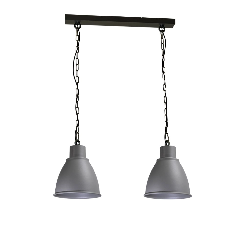 Esszimmerlampe Industria 2x27 2 Lichtschwarz mit Betonpreis