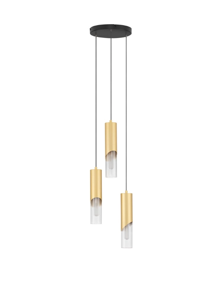 Design-Pendellampe Modesto Ø 25cm goldene 3-Licht Lyora 5212063501447