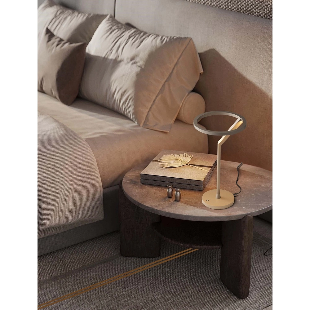 Design-Tischleuchte Tilia mokkabraun Lyora 5212017461971