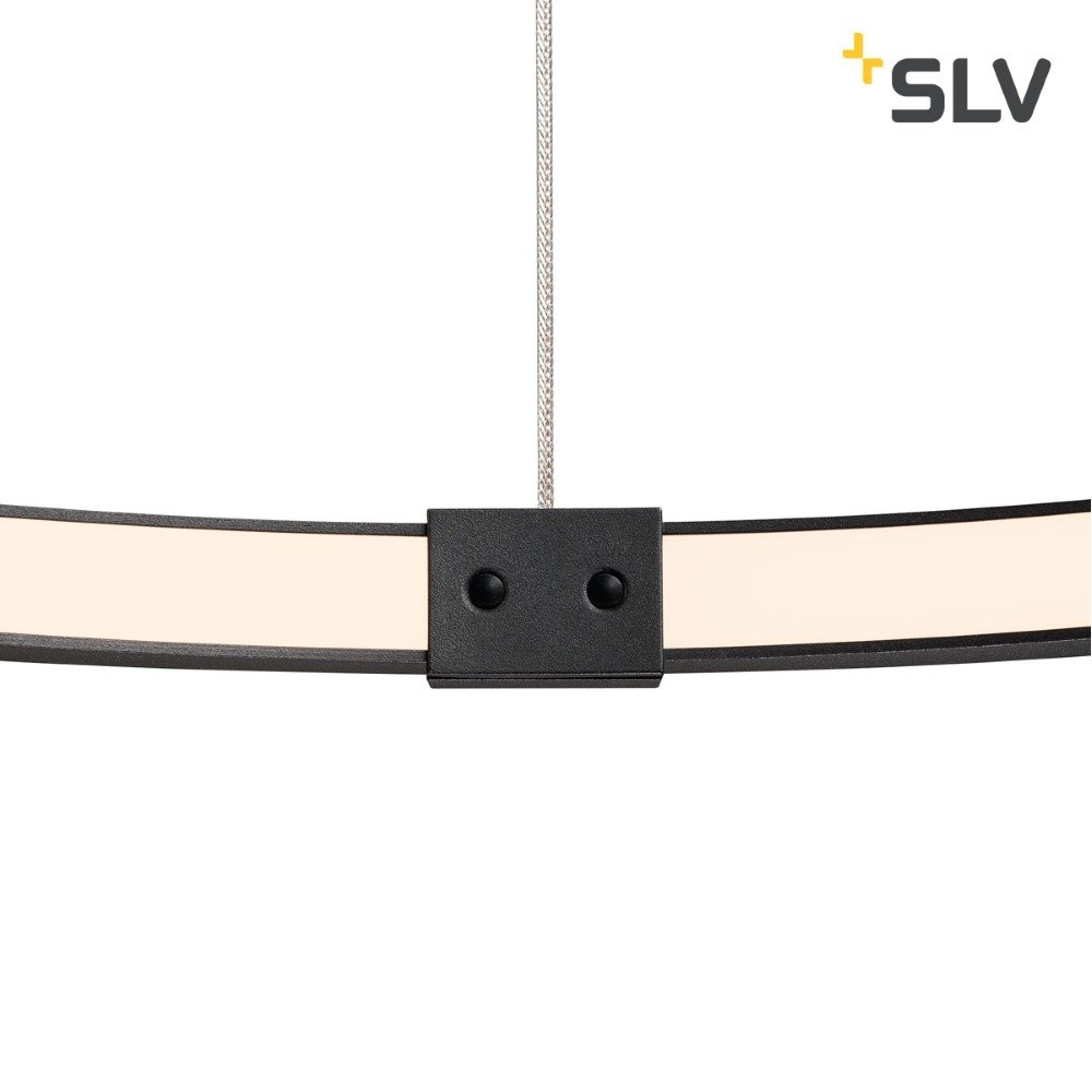 LED Hängelampe One Ø 60 cm dimmbar schwarz SLV 4024163231039
