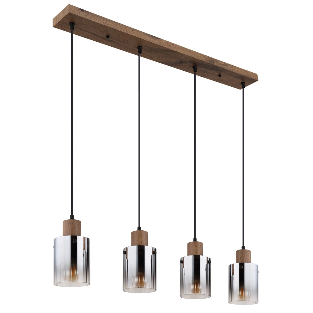 Pendellampe Underwood Holz 4-Licht Globo 9007371507658