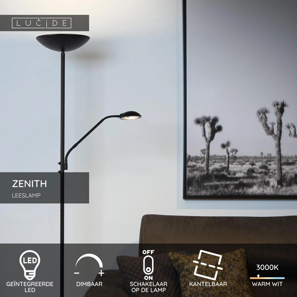 Leselampe Zenith Weiß Lucide 5411212193896