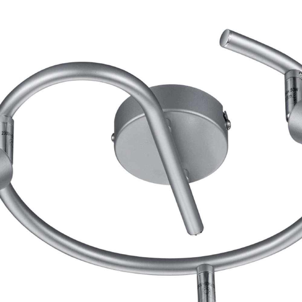Deckenstrahler Paris GU10 3-Licht-Titanary Grey Trio 4017807350760