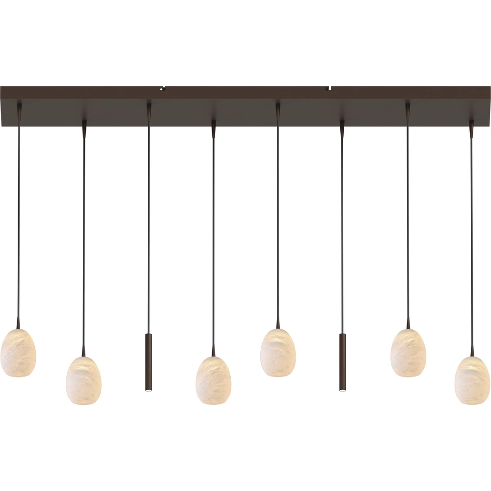 Design-Pendellampe Alta 8-Glas Kakao