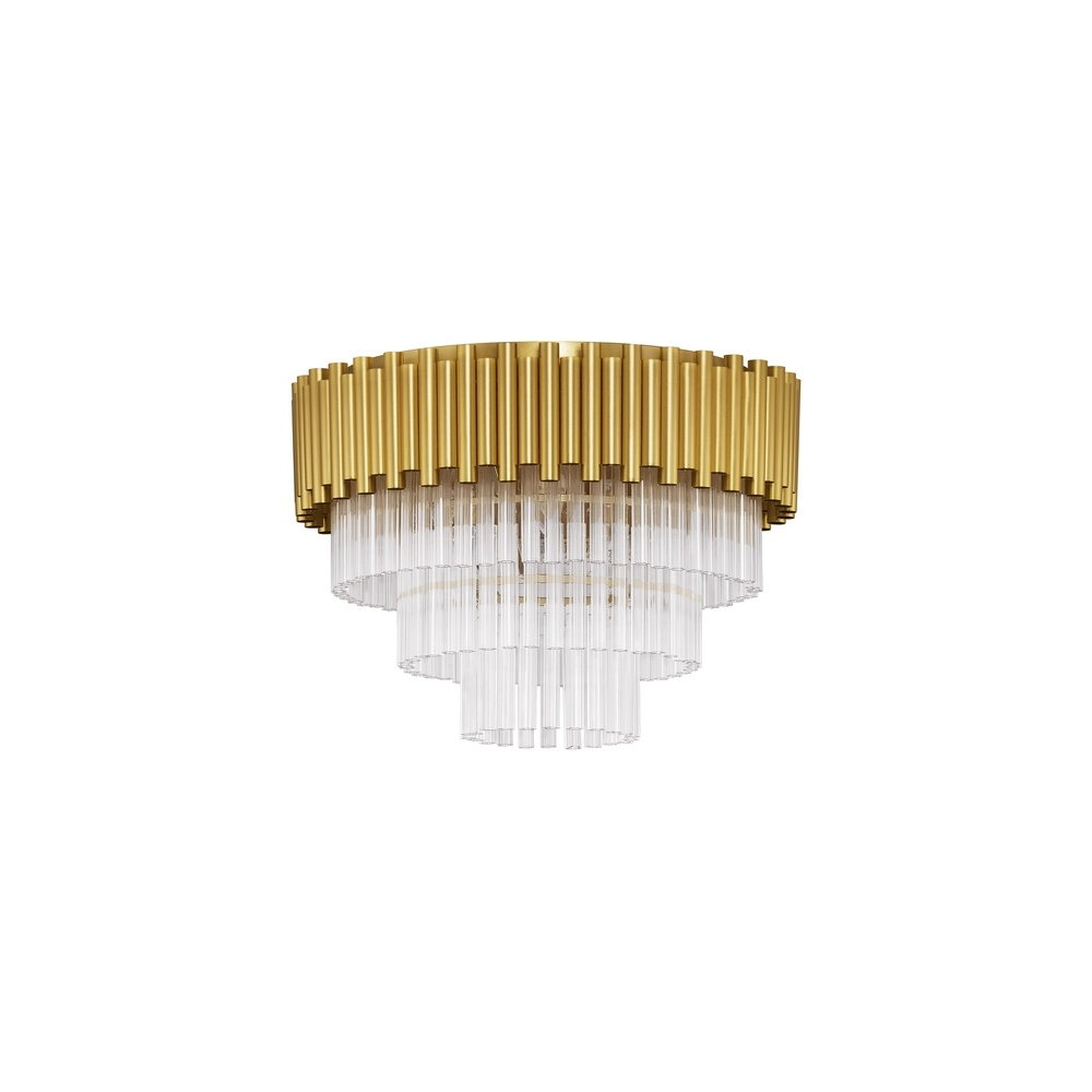 Deckenlampe Magnolia gold mit Kristall Ø 50cm Lyora 5212017435002