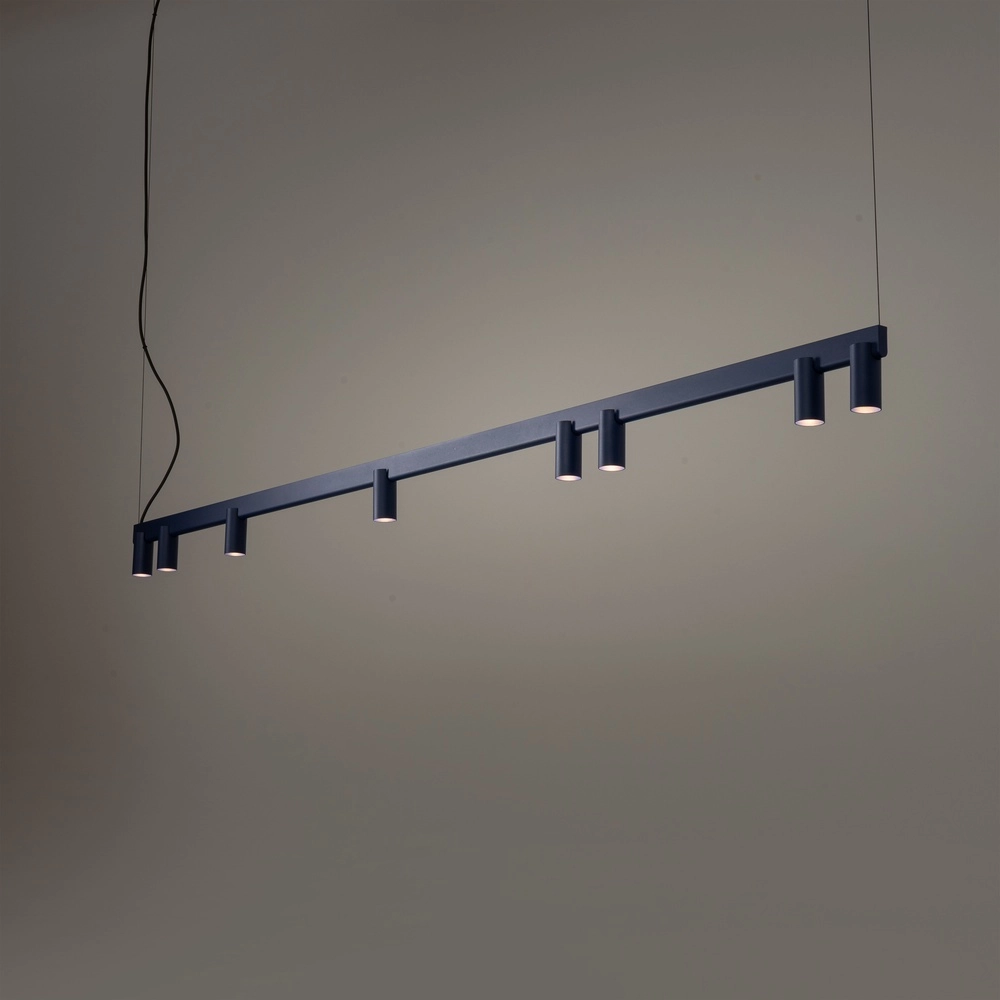 Design-Pendellampe Fourty 8-Licht Marineblau Lyora 5903139122900