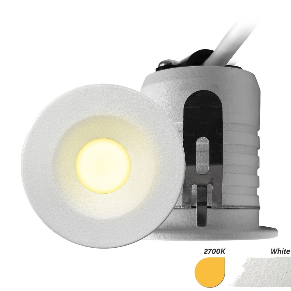 LED Mini Eingebauter Scheinwerfer 3W weiß Lyora 8719322376398