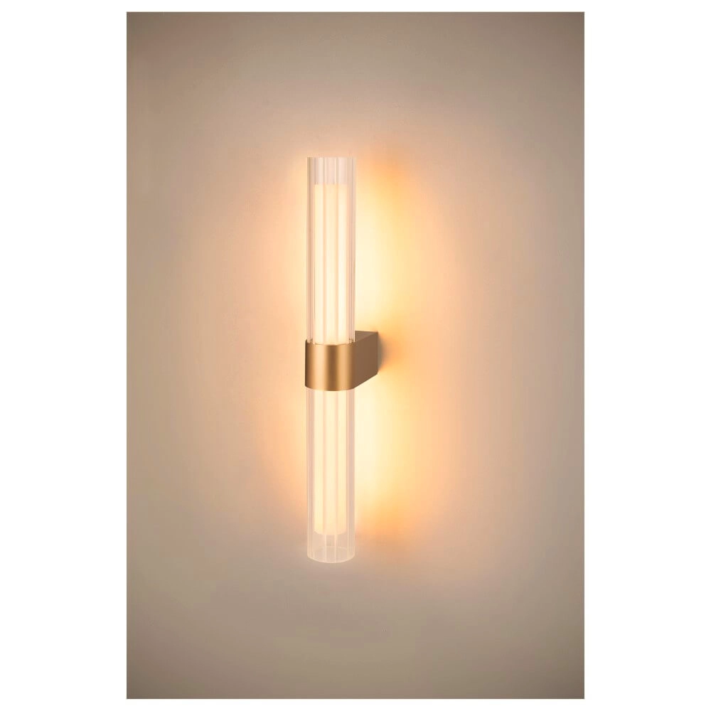 Badezimmer-Wandleuchte Lygant Double Messing SLV 4024163280655