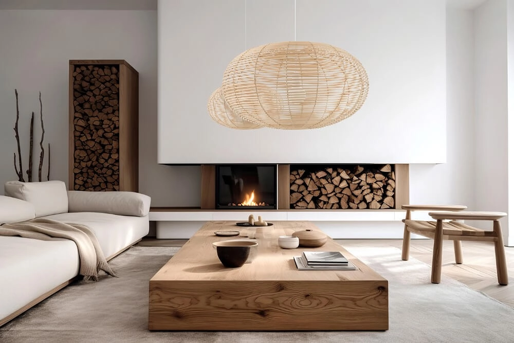 Natürliche Pendelleuchte Rattan M Ø 60cm Lyora 5903139111546