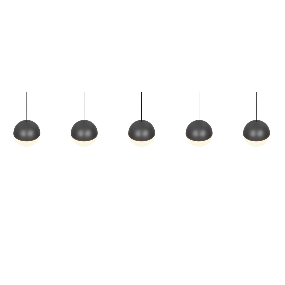 5-Licht Pendellampe Senta Anthrazit Trio 4017807697872