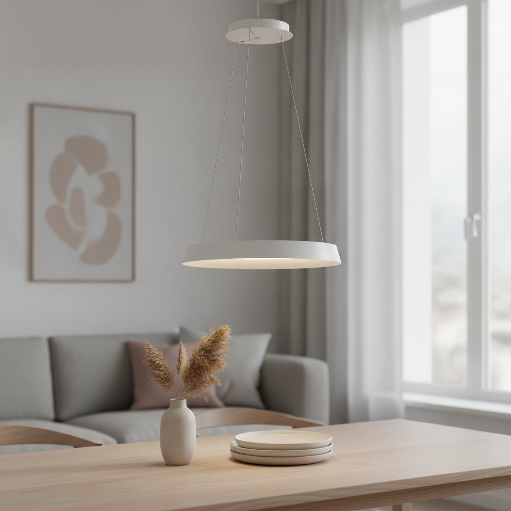 Design-Pendelleuchte Ormi Ø 45cm weiß