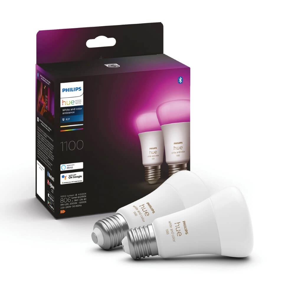 Hue - E27 - 11W - White and Color 2er-Set Philips 8719514291317