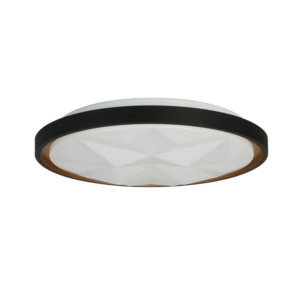 Deckenleuchte Satellite Schwarz mit Sterneffekt Searchlight 5053423273228