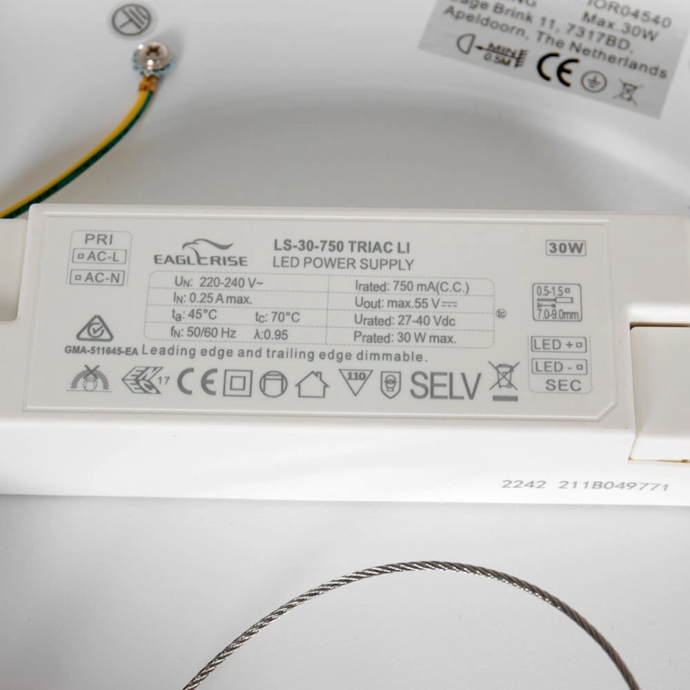 Bronzefarbene LED-Deckenleuchte Ringlede Ø 38cm Steinhauer 8712746167405