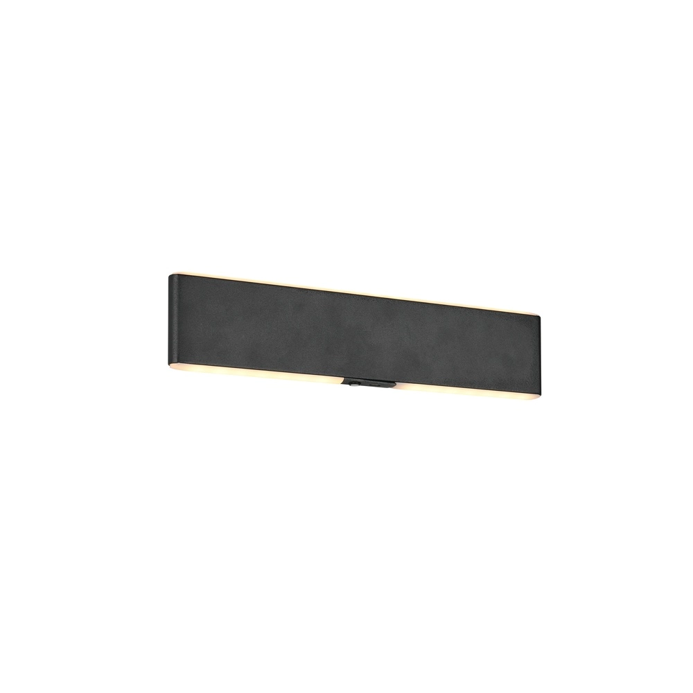 Moderne Wandleuchte Conchita schwarz 32cm