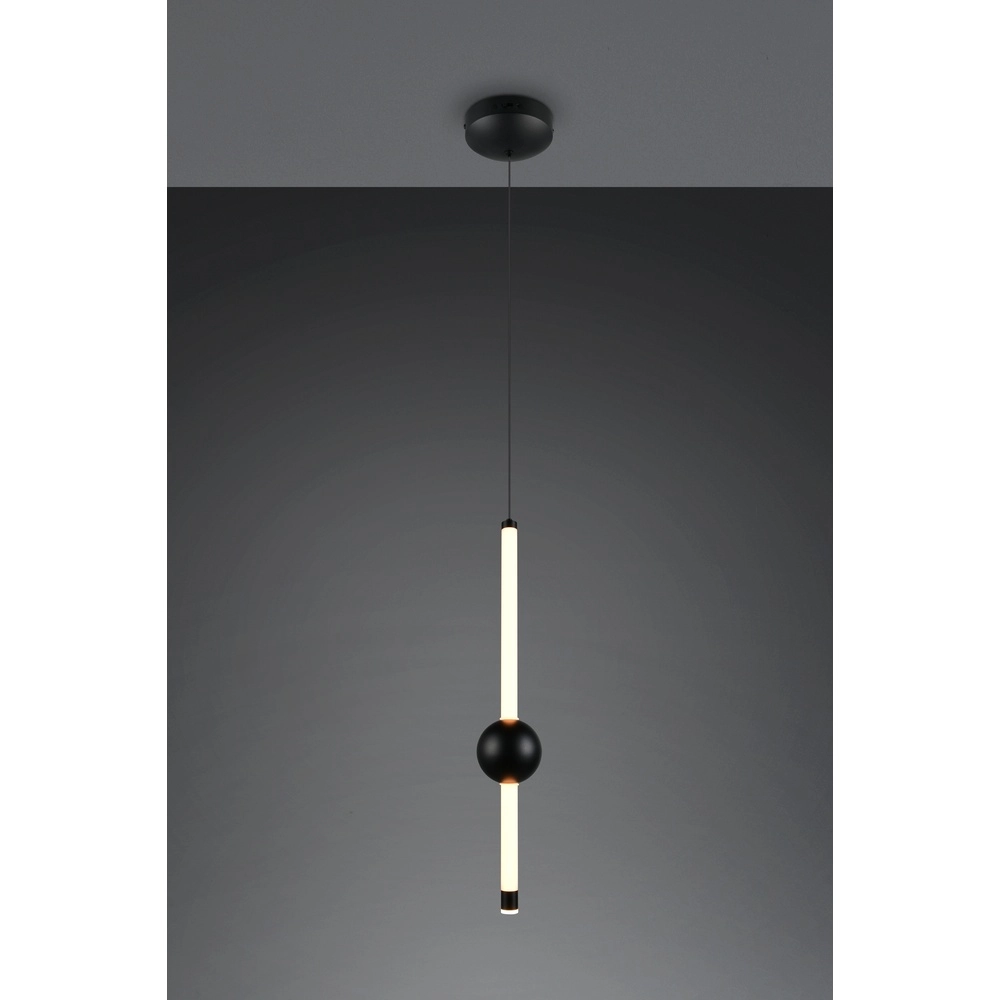 Moderne Pendelleuchte Melita schwarz Trio 4017807661927