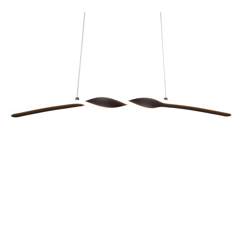 Design-Pendelleuchte Ginko schwarz Trio 4017807642414