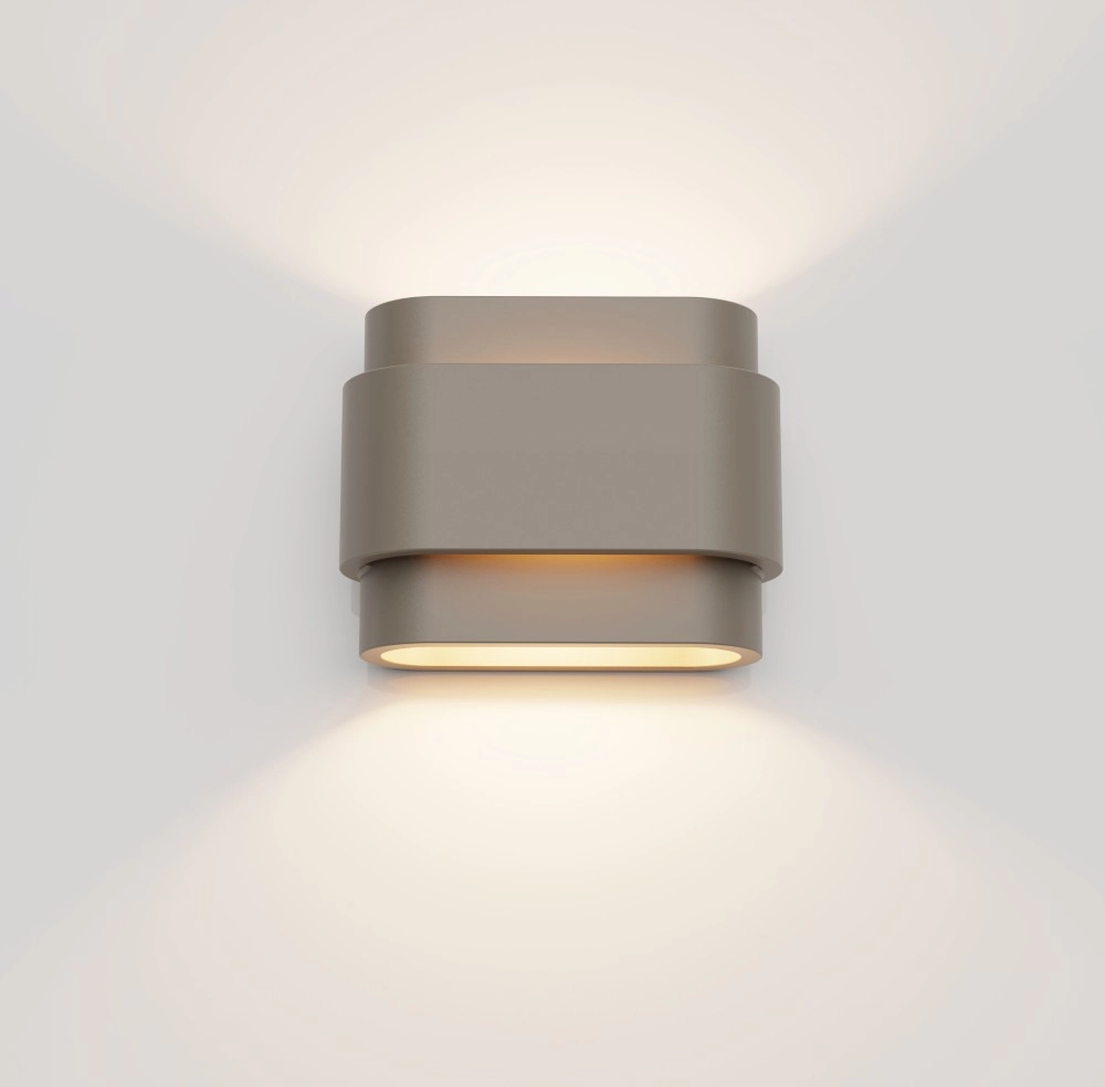 Einzigartige Wandlampe Metz Champagner
