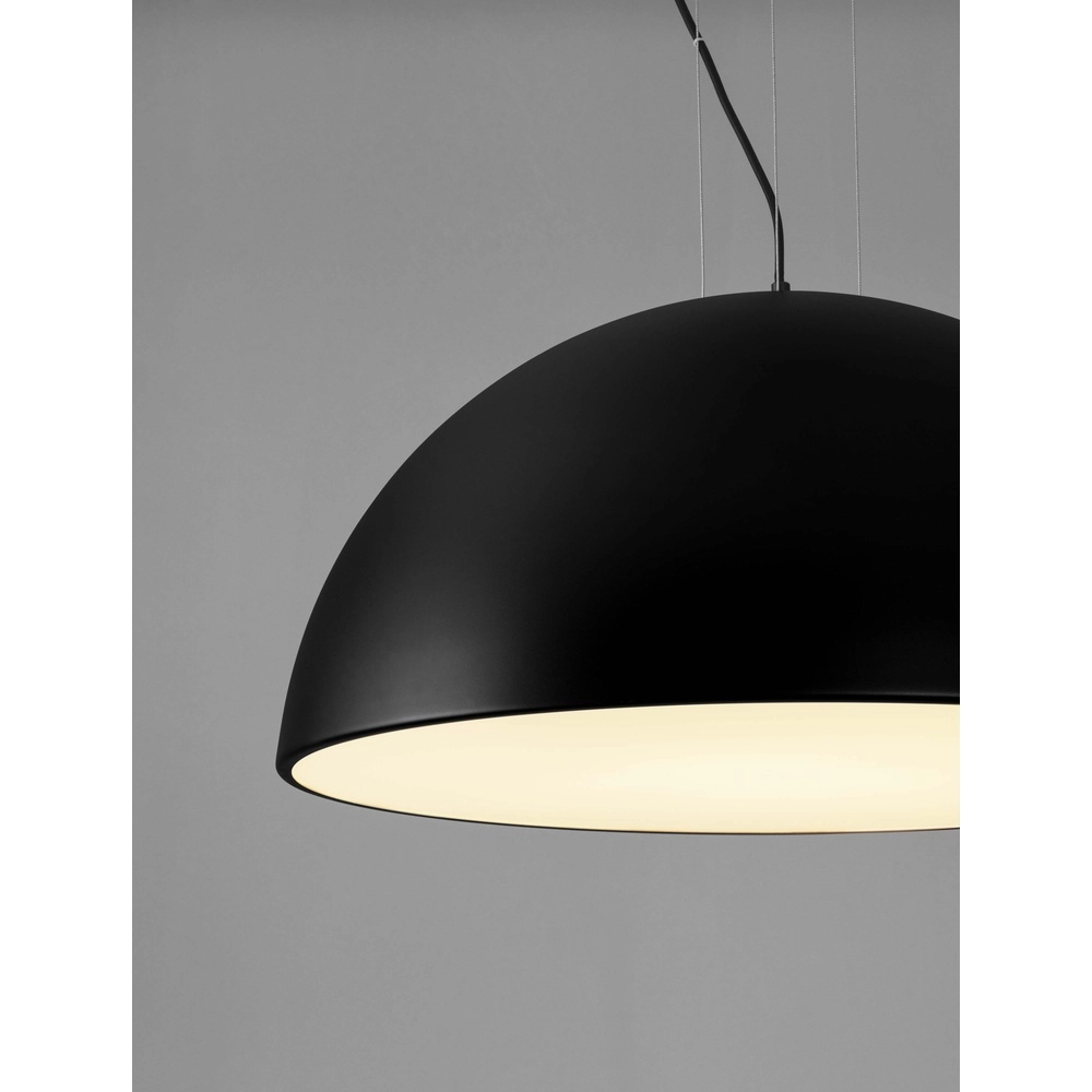 Schlanke Pendelleuchte Tholos schwarz Ø 70cm Lyora 5212017457882