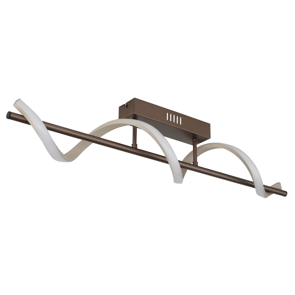 Deckenlampe Spiro Bronze mit braunem Sand Globo 9007371584314