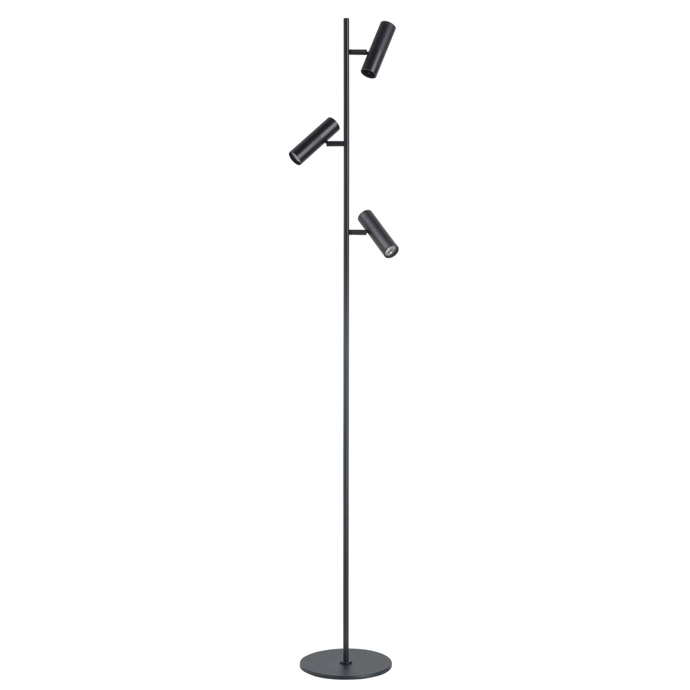 Stehlampe Trend 3-flammig schwarz