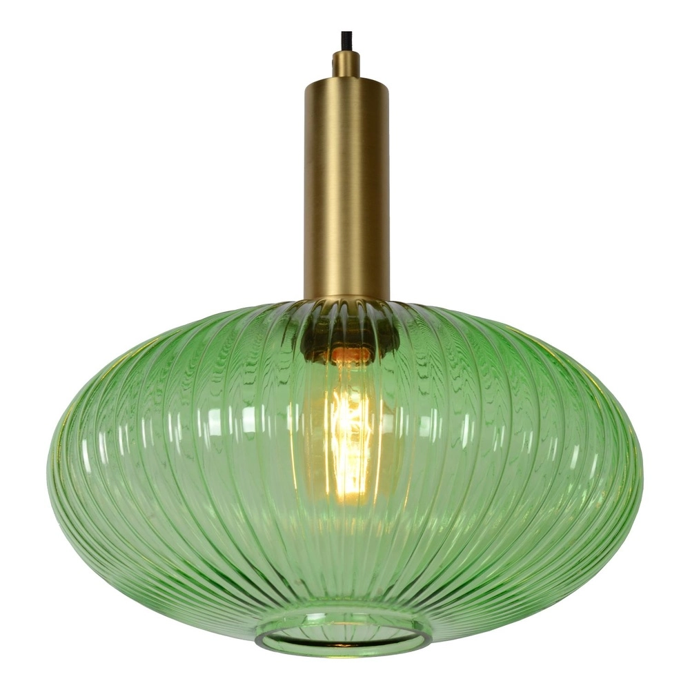 Pendellampe Maloto Ø 30cm grün Lucide 5411212451194