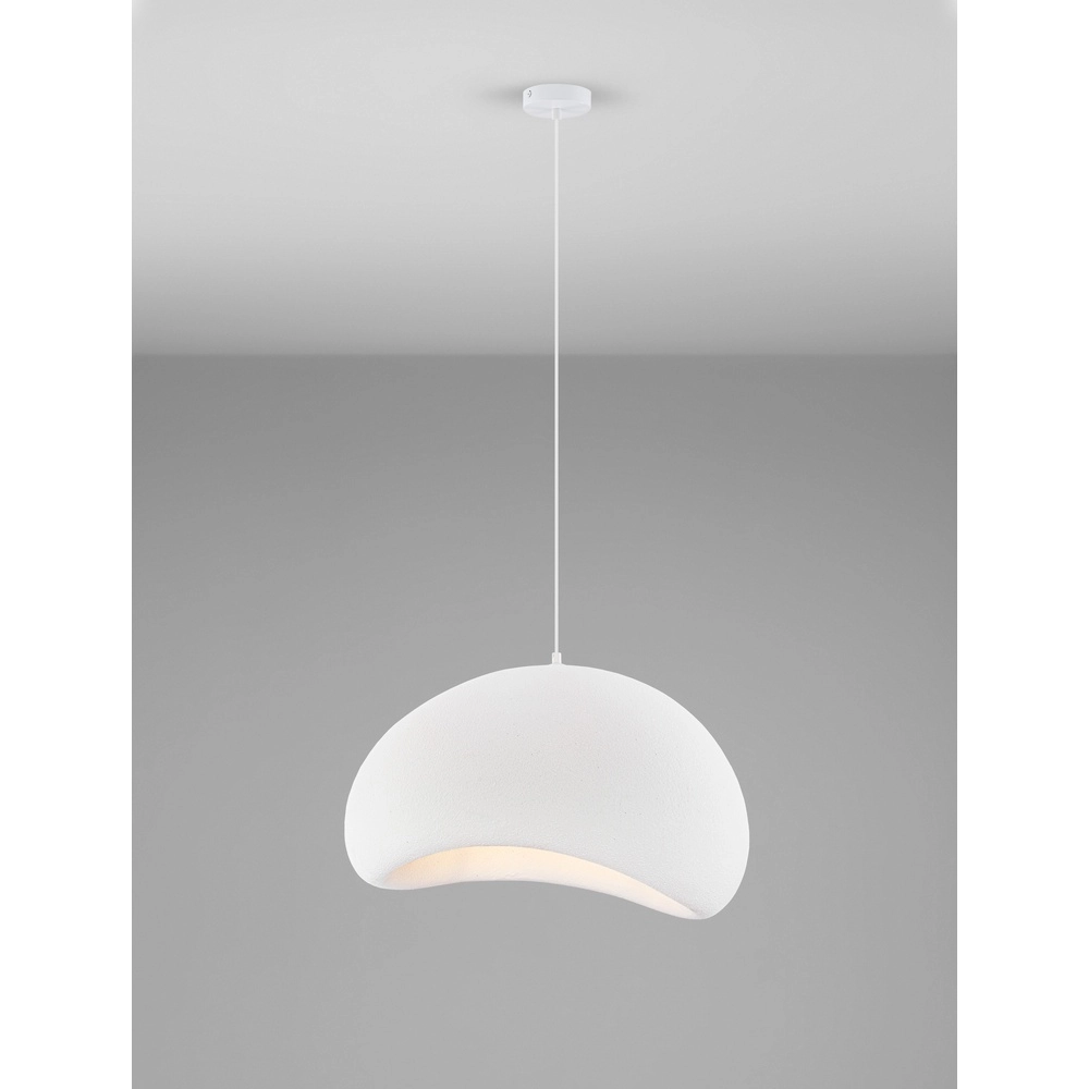 Natürliche Pendelleuchte Aere weiß 60cm Lyora 5212017460790