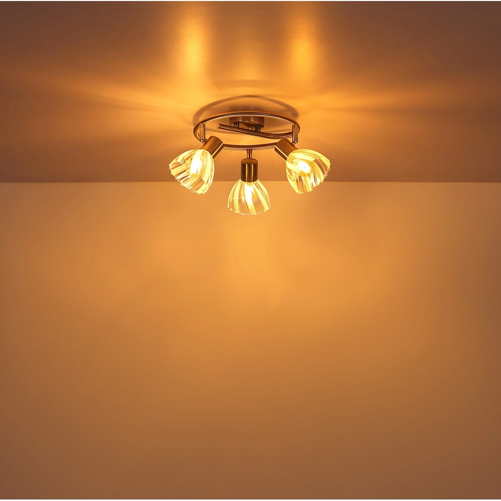 Deckenlampe 3-Leuchten Zachery Nickel Globo 9007371533480