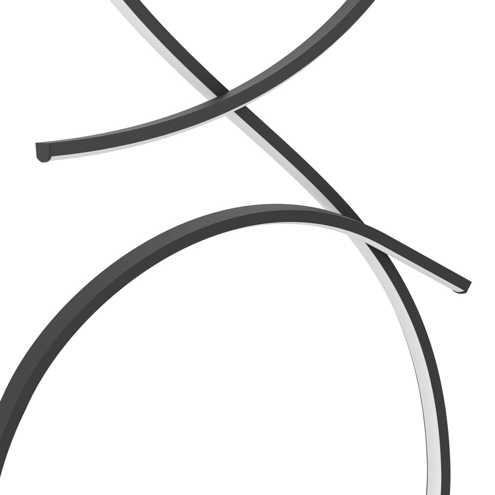 Moderne LED-Stehlampe Serpins 107 cm – schwarz Eglo 9008606313693