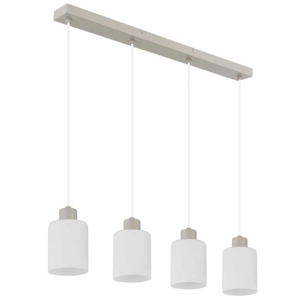 4-flammige Pendelleuchte Trent sandbraun Globo 9007371575978