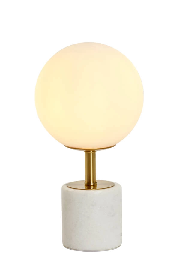Design table lamp Medina white with gold 35cm