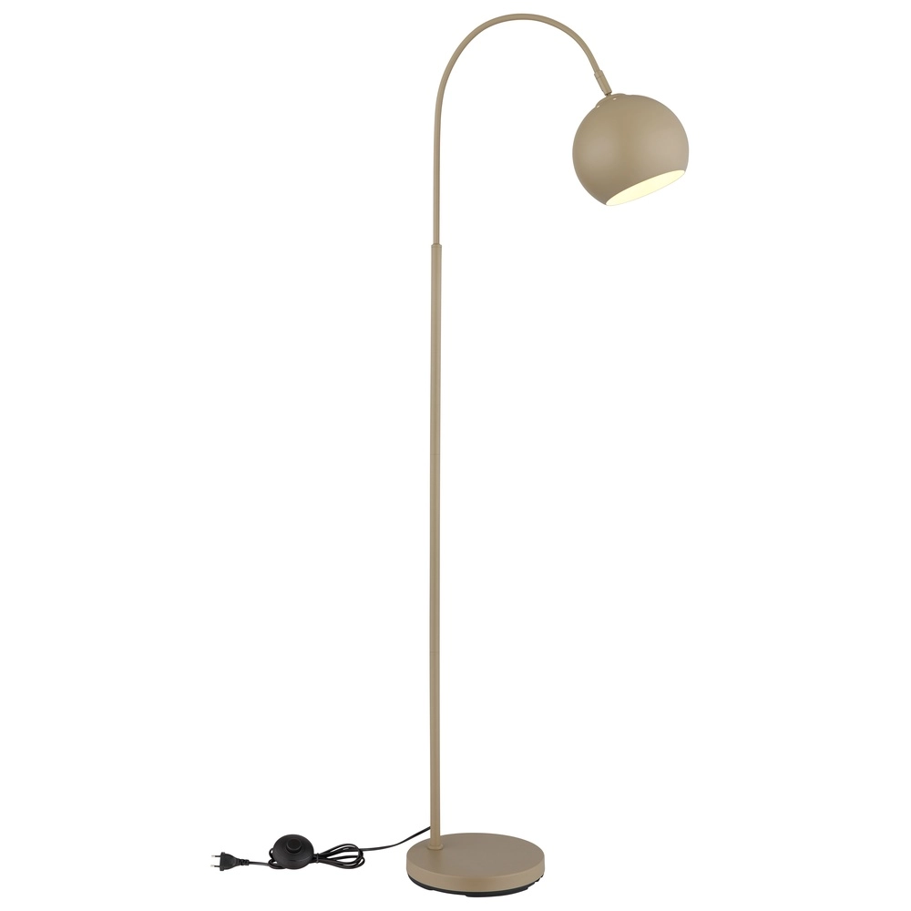 Moderne Stehleuchte Benno sandbraun Globo 9007371507566